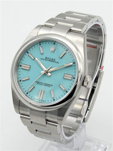 rolex aqua blue|rolex with tiffany blue dial.